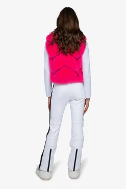 Westen|Westen*SPORTALM Plüsch-Weste mit Stehkragen NeonPink