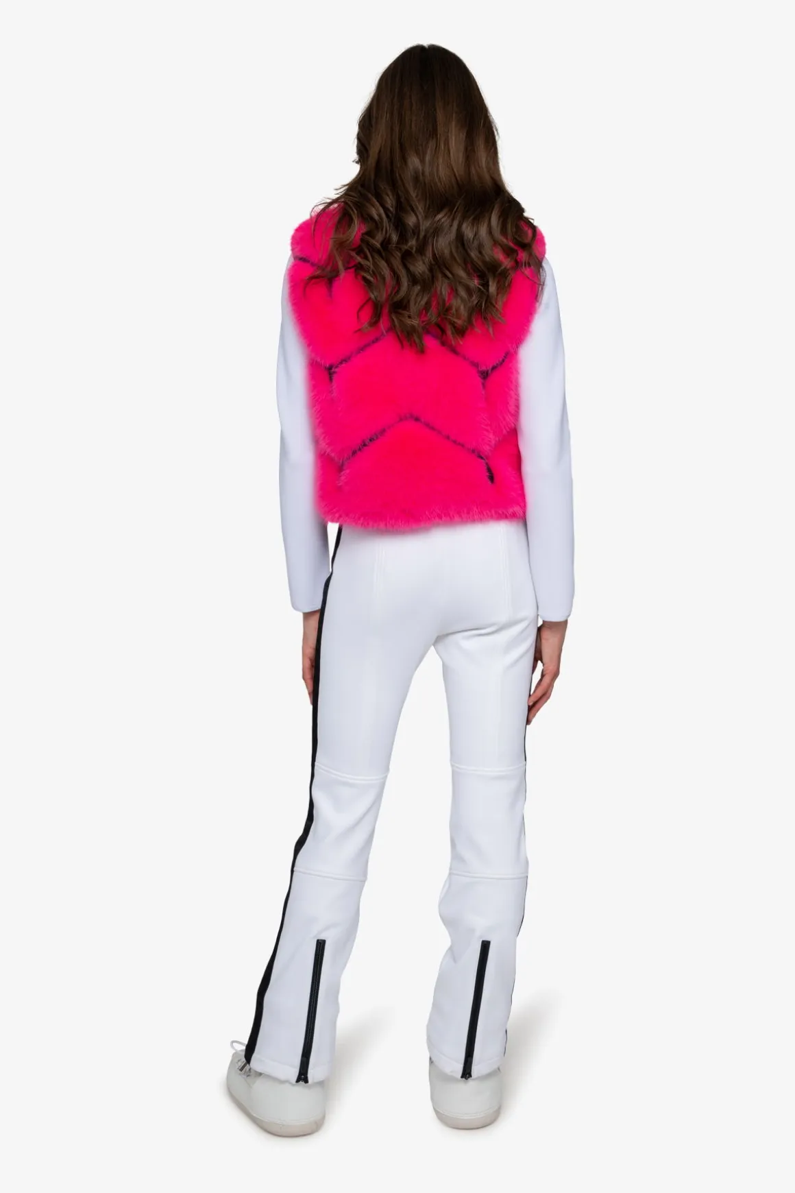 Westen|Westen*SPORTALM Plüsch-Weste mit Stehkragen NeonPink