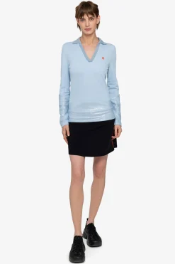 Shirts / Tops*SPORTALM Poloshirt mit V-Ausschnitt SoftSky