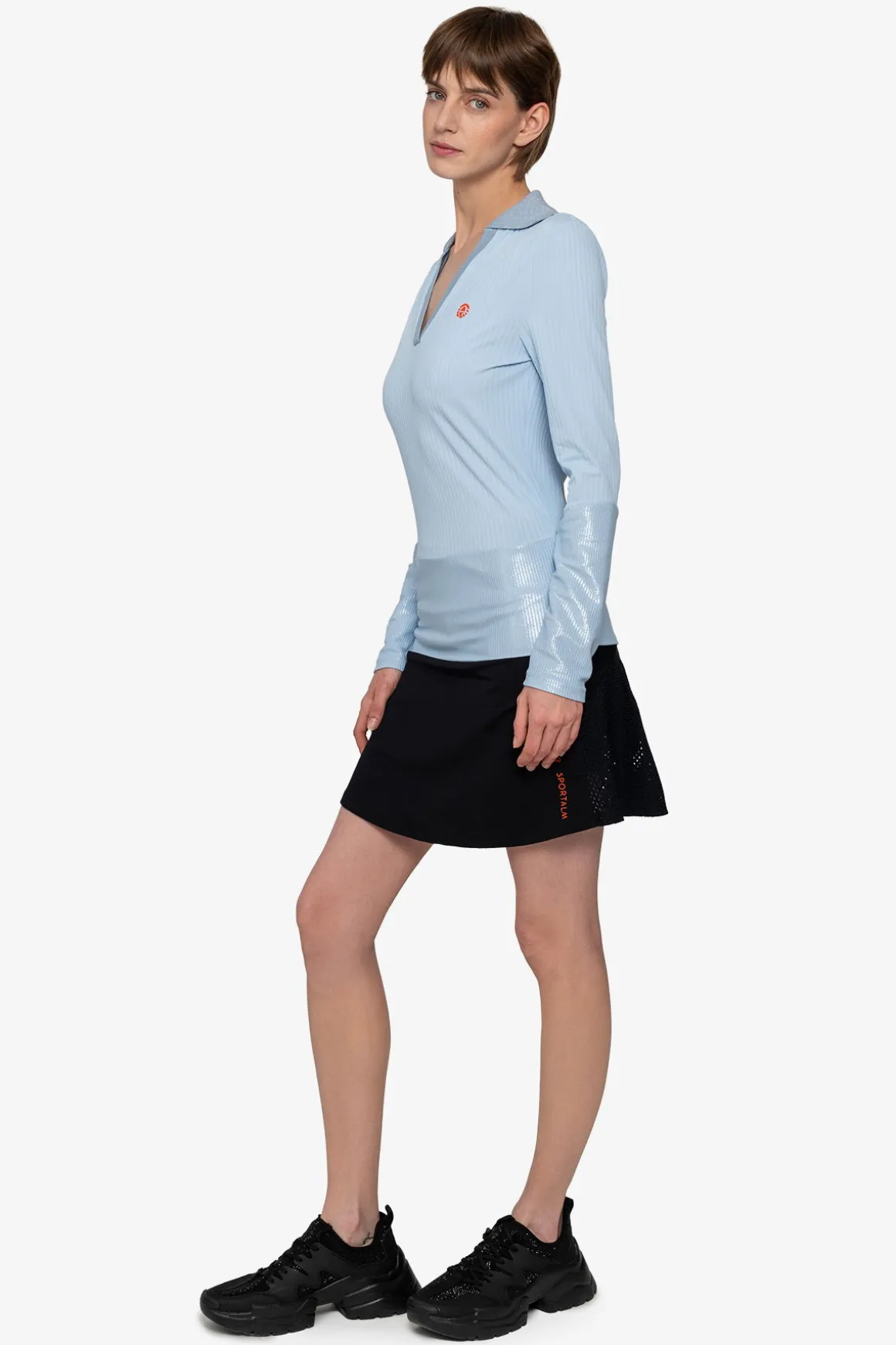 Shirts / Tops*SPORTALM Poloshirt mit V-Ausschnitt SoftSky