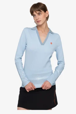Shirts / Tops*SPORTALM Poloshirt mit V-Ausschnitt SoftSky