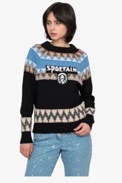 Sweatshirts*SPORTALM Pullover mit Rollkragen Black