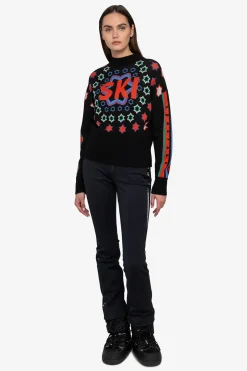 First Layer / Mid Layer*SPORTALM Pullover mit Stehkragen Black