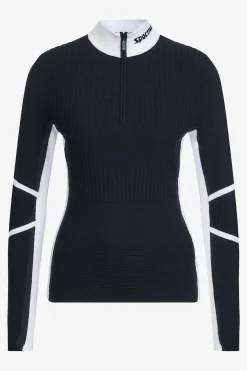 First Layer / Mid Layer*SPORTALM Pullover mit Stehkragen Black