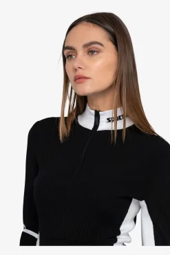 First Layer / Mid Layer*SPORTALM Pullover mit Stehkragen Black