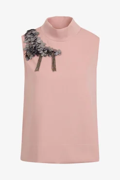 Shirts / Tops*SPORTALM Ärmelloses Top mit Stehkragen MauveChalk