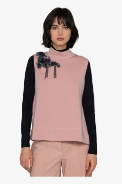 Shirts / Tops*SPORTALM Ärmelloses Top mit Stehkragen MauveChalk