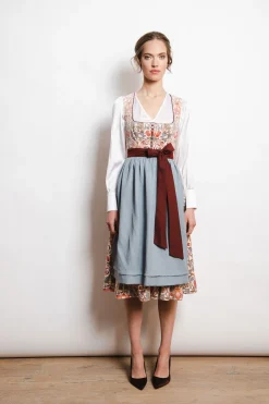 Dirndl*SPORTALM Samtdirndl mit Schürze SnowWhite