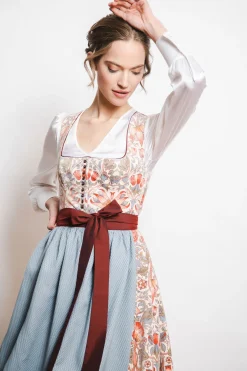 Dirndl*SPORTALM Samtdirndl mit Schürze SnowWhite