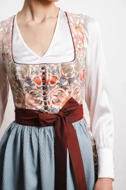 Dirndl*SPORTALM Samtdirndl mit Schürze SnowWhite