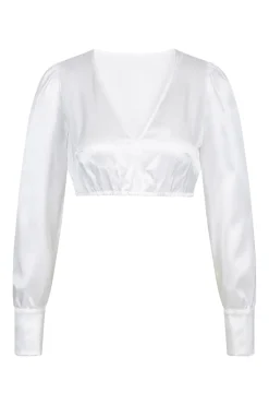 Blusen*SPORTALM Satin Dirndlbluse OpticalWhite