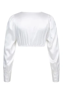 Blusen*SPORTALM Satin Dirndlbluse OpticalWhite