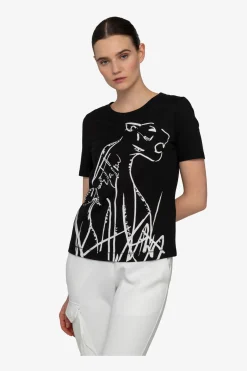 Shirts / Tops*SPORTALM Shirt mit ¾-Arm und Rundhalsausschnitt Black