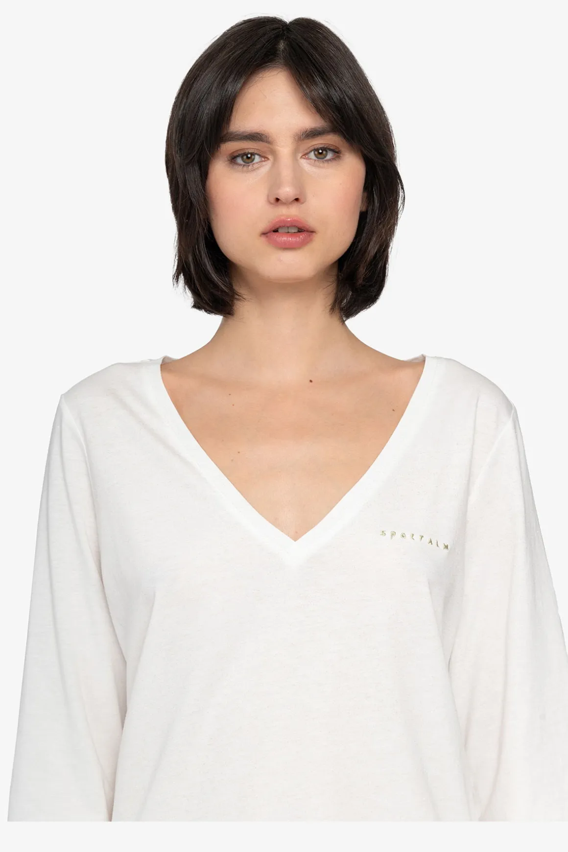 Shirts / Tops*SPORTALM Shirt mit V-Ausschnitt EucalyptusMist