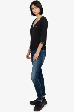 Shirts / Tops*SPORTALM Shirt mit V-Ausschnitt Black