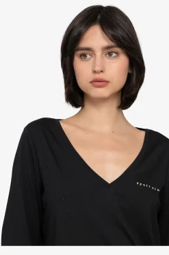 Shirts / Tops*SPORTALM Shirt mit V-Ausschnitt Black