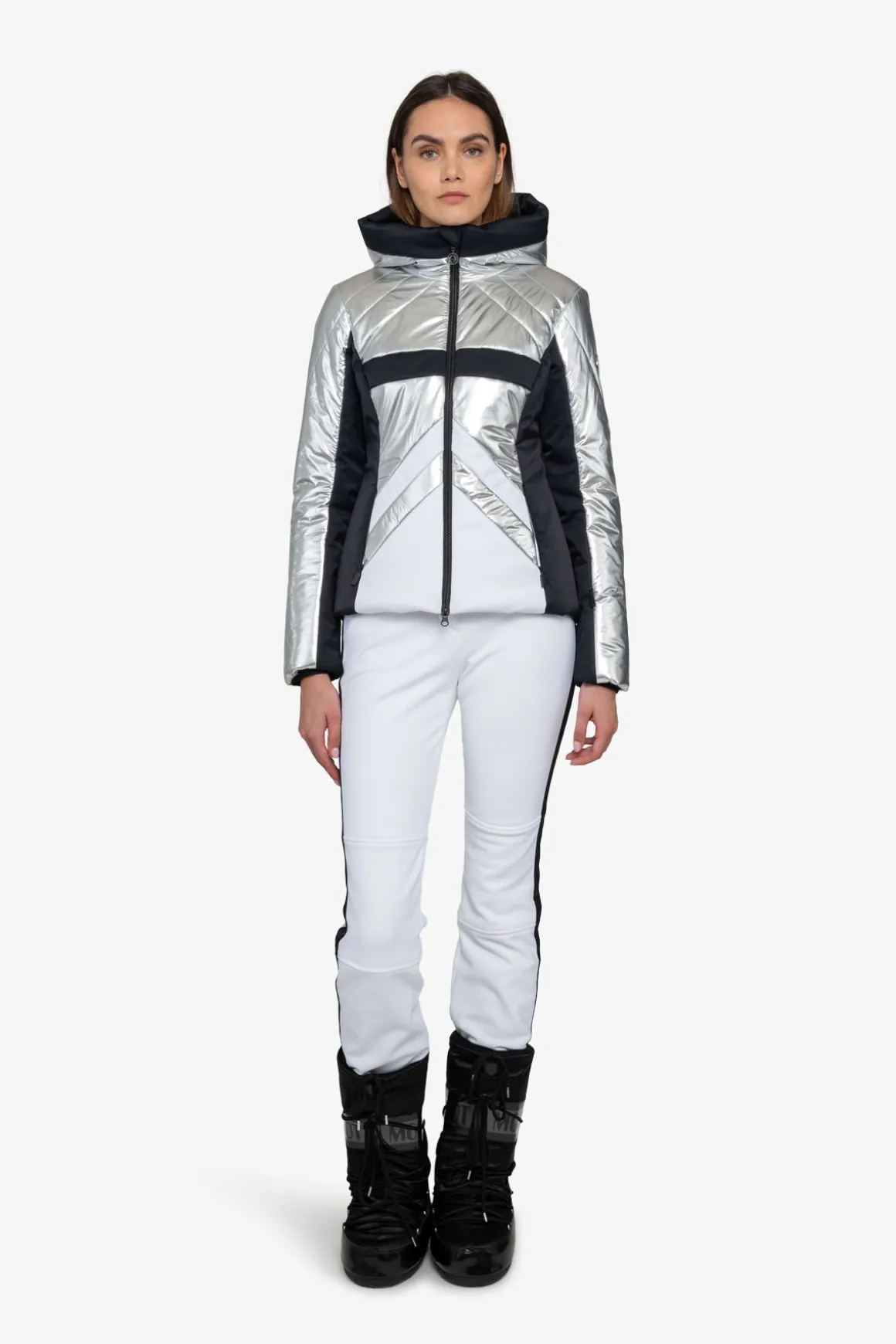 Jacken*SPORTALM Skijacke mit Kapuze Silber