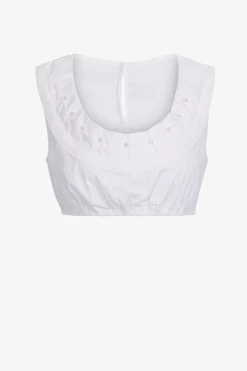 Blusen*SPORTALM sommerliche Dirndlbluse BrightWhite