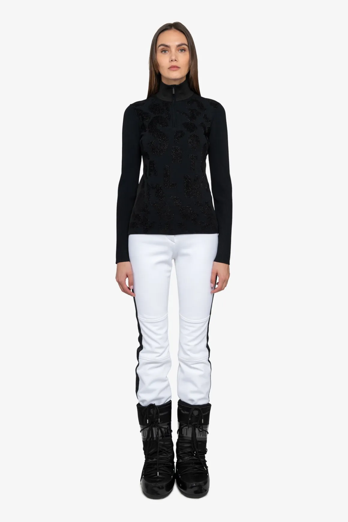 First Layer / Mid Layer*SPORTALM Stehkragenpullover Black