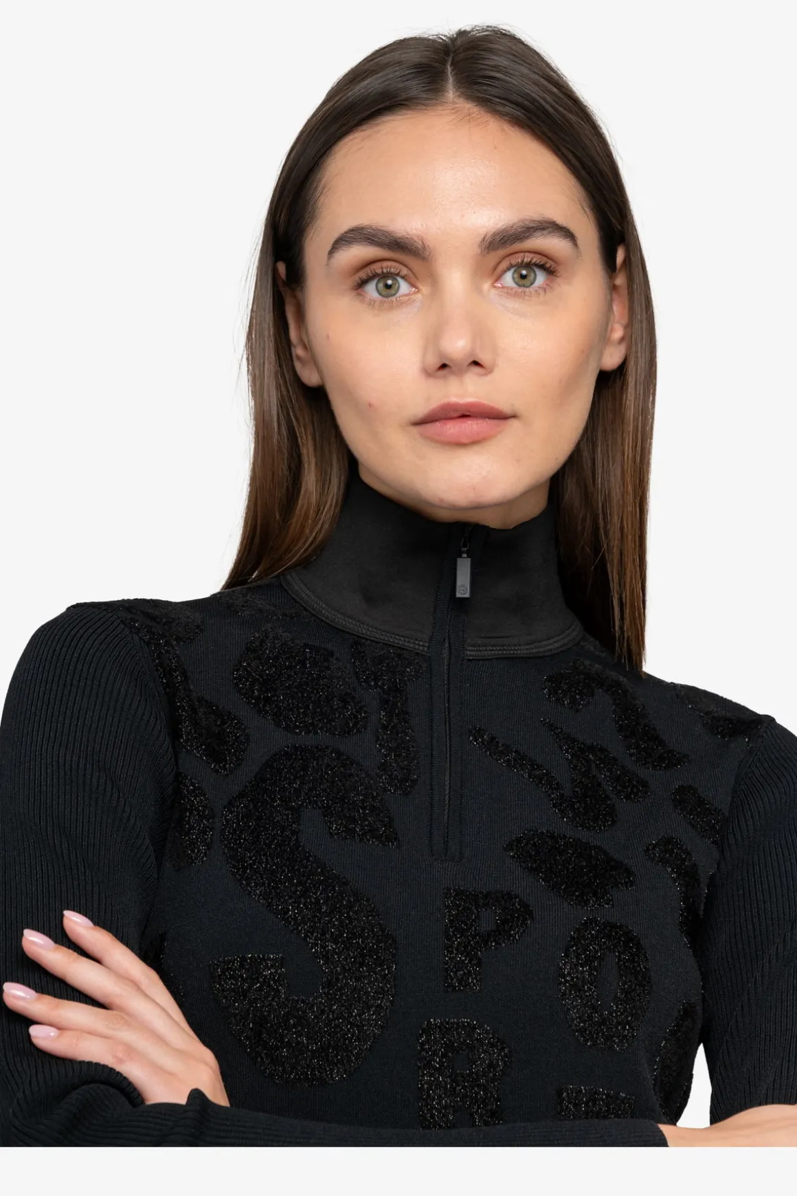 First Layer / Mid Layer*SPORTALM Stehkragenpullover Black