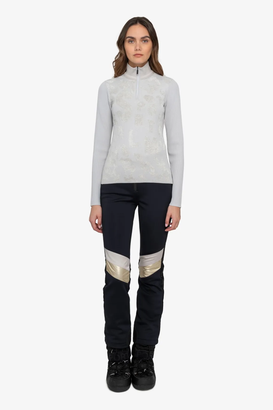 First Layer / Mid Layer*SPORTALM Stehkragenpullover WEISS