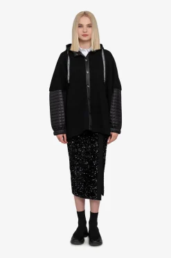 Mäntel|Jacken / Blazer*SPORTALM Strickjacke mit Kapuze Black