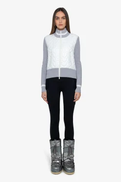 Jacken|Strick*SPORTALM Strickjacke mit Stehkragen ColdConcrete