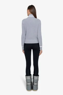 Jacken|Strick*SPORTALM Strickjacke mit Stehkragen ColdConcrete