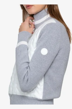 Jacken|Strick*SPORTALM Strickjacke mit Stehkragen ColdConcrete