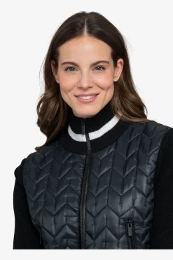 Strick|Jacken*SPORTALM Strickjacke mit Stehkragen Black