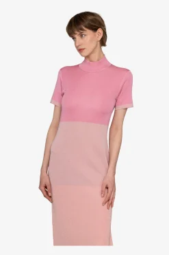 Kleider*SPORTALM Strickkleid mit Stehkragen PinkBegonia