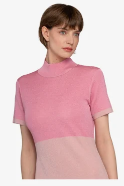Kleider*SPORTALM Strickkleid mit Stehkragen PinkBegonia