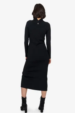 Kleider*SPORTALM Strickkleid mit Stehkragen Black