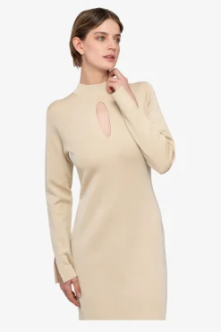 Kleider*SPORTALM Strickkleid mit Stehkragen Gold