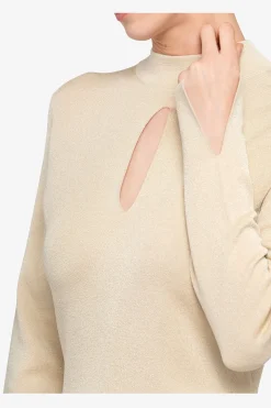Kleider*SPORTALM Strickkleid mit Stehkragen Gold