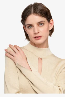 Kleider*SPORTALM Strickkleid mit Stehkragen Gold