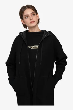Strick|Jacken / Blazer*SPORTALM Strick-Mantel mit Kapuze Black