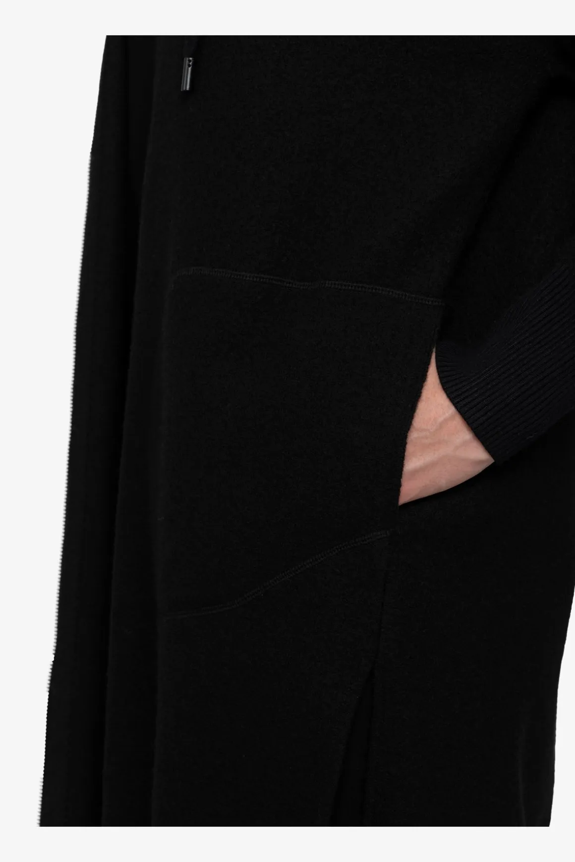 Strick|Jacken / Blazer*SPORTALM Strick-Mantel mit Kapuze Black