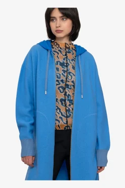 Mäntel|Jacken / Blazer*SPORTALM Strick-Mantel mit Kapuze BlueBayou