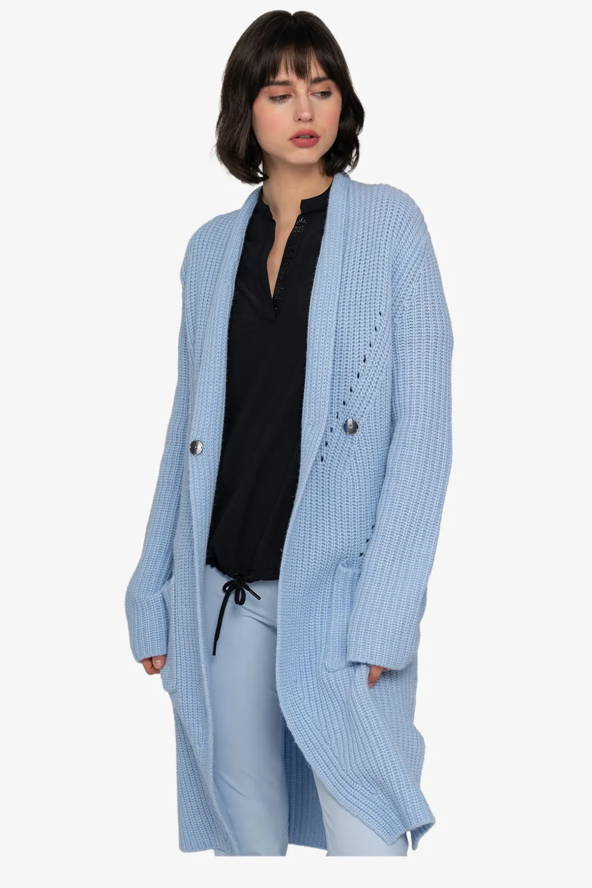 Strick*SPORTALM Strickmantel mit Schalkragen SoftSky