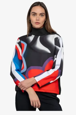 First Layer / Mid Layer*SPORTALM Sweater mit Stehkragen Black
