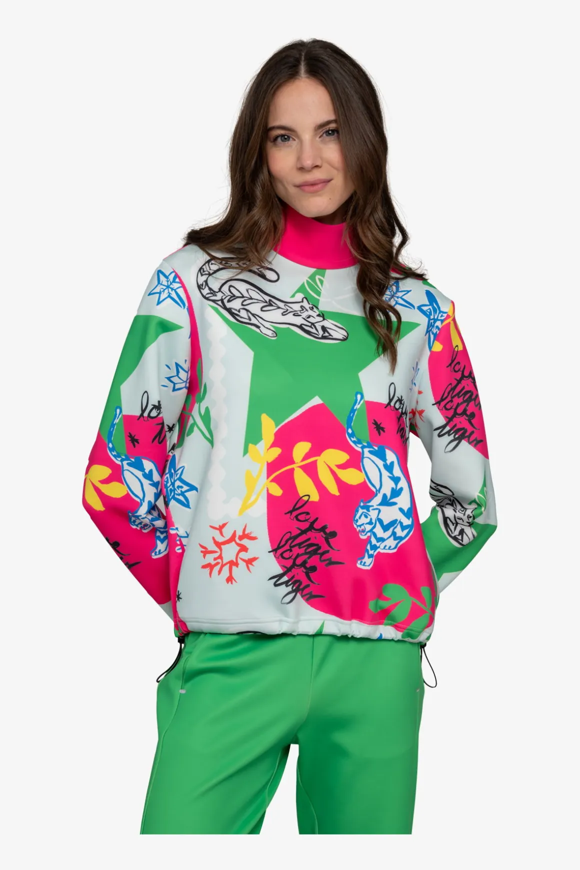 First Layer / Mid Layer*SPORTALM Sweater mit Stehkragen NeonPink