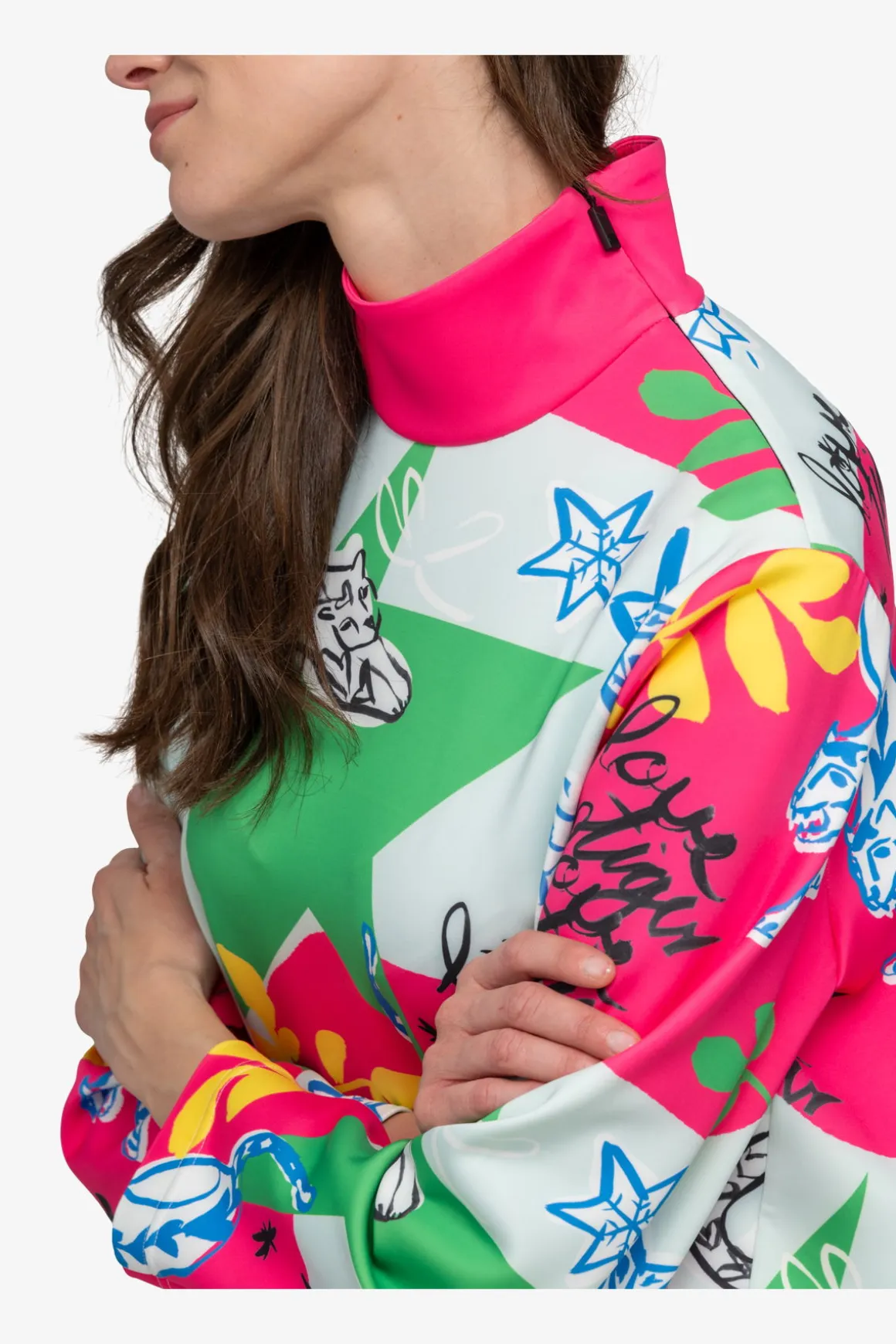 First Layer / Mid Layer*SPORTALM Sweater mit Stehkragen NeonPink