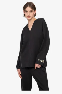 Sweatshirts*SPORTALM Sweater mit V-Ausschnitt Black