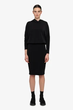 Kleider*SPORTALM Sweatkleid mit Kapuze Black
