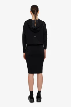 Kleider*SPORTALM Sweatkleid mit Kapuze Black