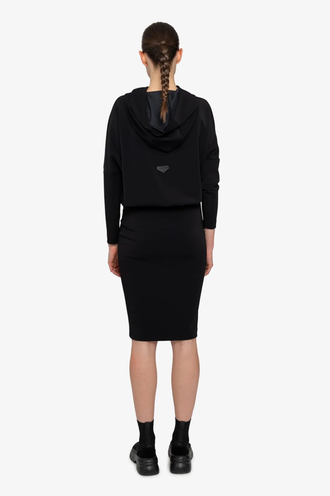 Kleider*SPORTALM Sweatkleid mit Kapuze Black