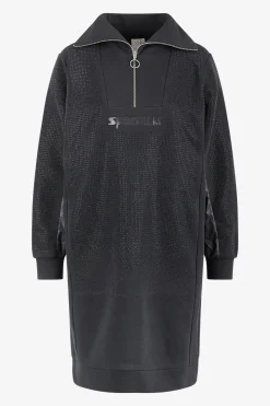 Kleider|Sweatshirts*SPORTALM Sweatkleid mit Stehkragen Black