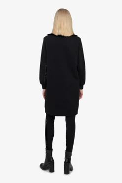Kleider|Sweatshirts*SPORTALM Sweatkleid mit Stehkragen Black