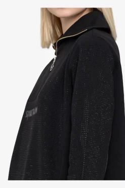 Kleider|Sweatshirts*SPORTALM Sweatkleid mit Stehkragen Black